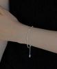 Knosis [925 Silver] Grainy Line Bracelet