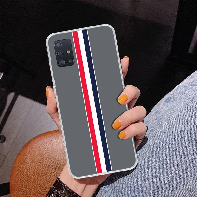 Luxus Sportlinie Coole Streifen Handyhülle Für Samsung Galaxy A52 A32 A22 A12 A51 A31 A50S A30S A20S A10S Note 20 Ultra 10 Plus