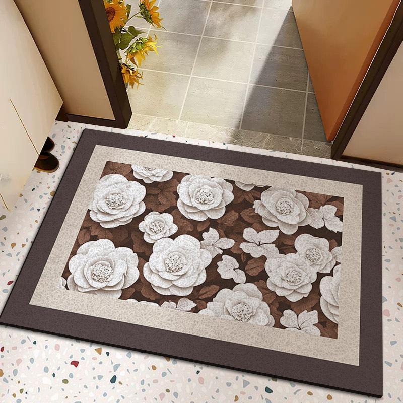 Light Luxury Simple Carpet Entry Door Thickened Silk Floor Mat Can Be Cut Into The Door Home Foot Mat Dirty Wear-resistant Door Mat