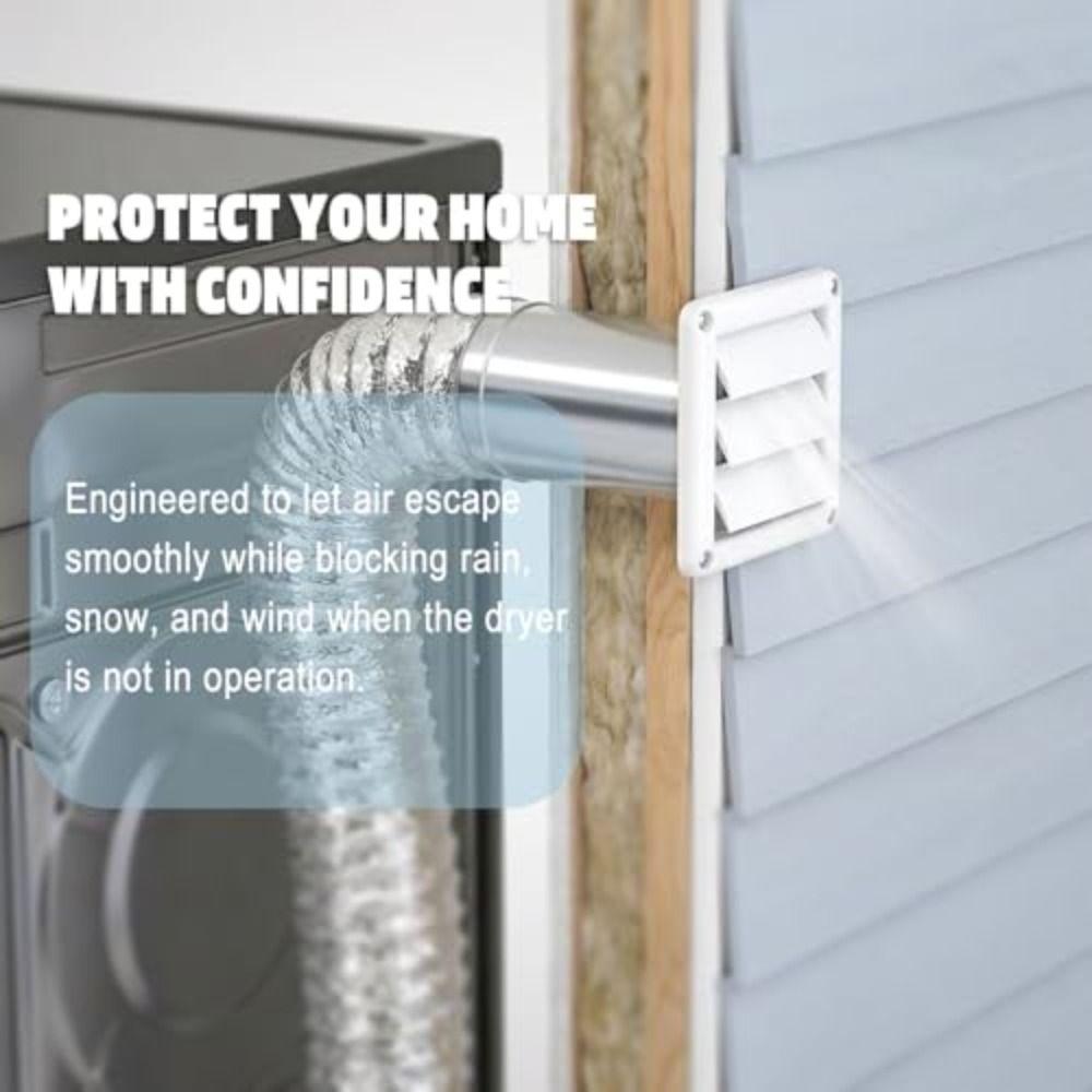 Plastic Material Exhaust Vent Cover Grille Covers Ventilation Grill  House Outside