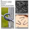 Riding Staples for Wire Mesh Fencing Securing 1 Bag Silver Iron Nails