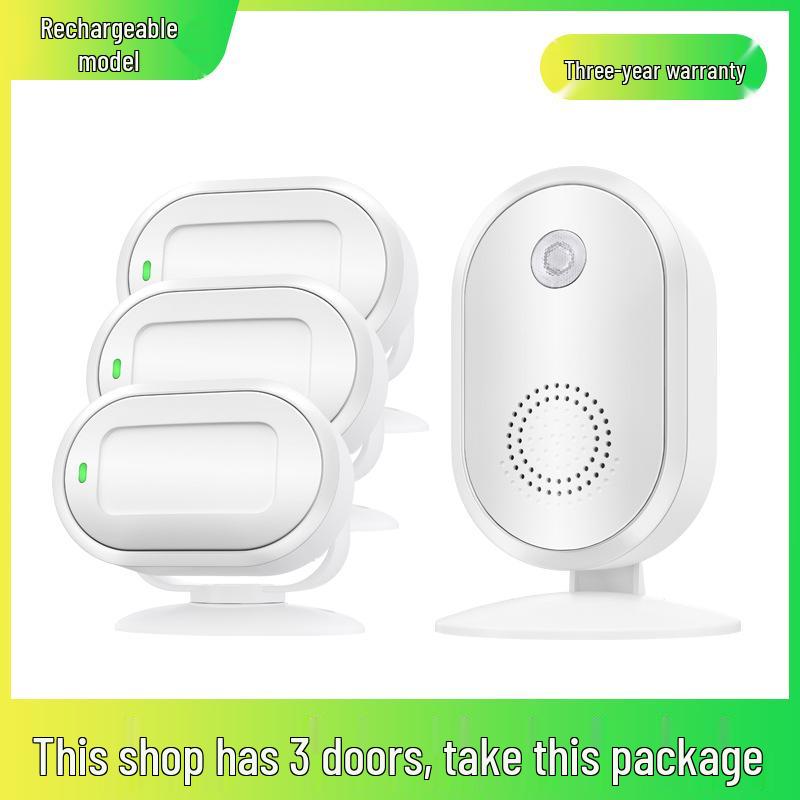 Sensor Store Entrance Alert: Welcomer Anti-theft Alarm and Split Doorbell for Supermarkets.