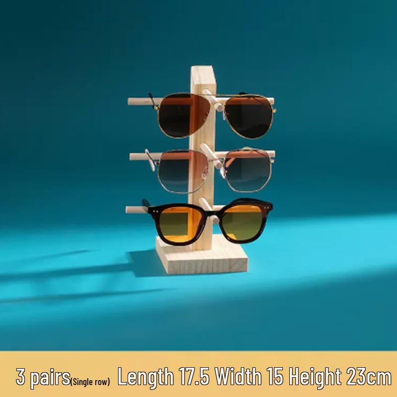 Detachable Solid Wood Glasses and Jewelry Display Stand