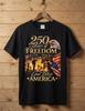 Eagle 250 Years Freedom 1776-2026 USA Patriotic Unisex Tee T-Shirt