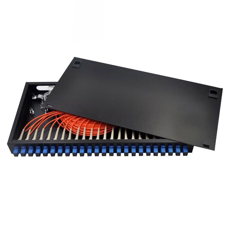 24 Ports Fiber Patch Panel With Sc Pigtail Adapter For Enhanced Connectivity Solutions
