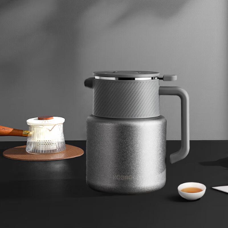 Kambach Smart Temperature Display Titanium Tea Infuser Pot