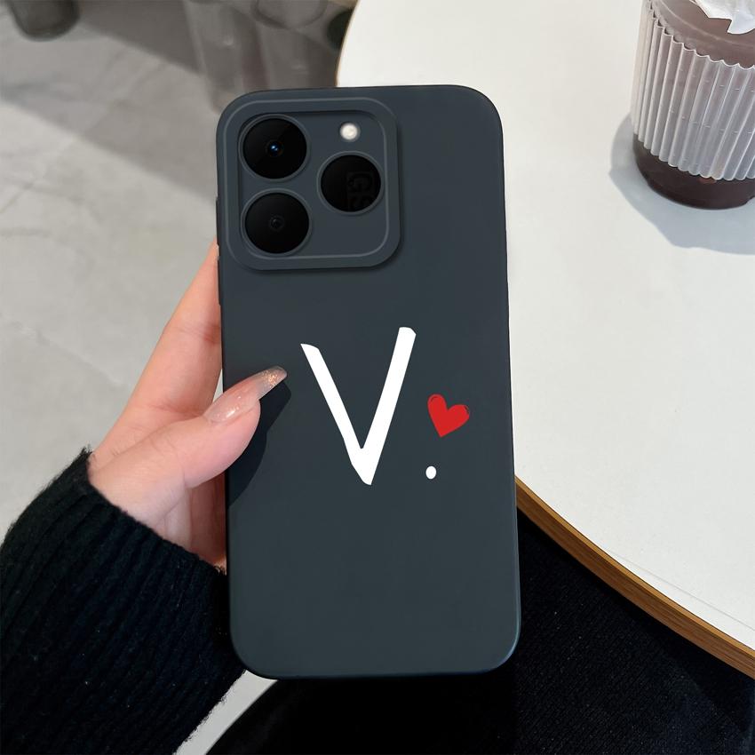 26 Letter Pattern Phone Case For Oppo Realme 15T 15X 14T 14X 16 15 14 13 Pro Casing Soft Matte Silicone Professional Anti Fingerprint Protection Cover