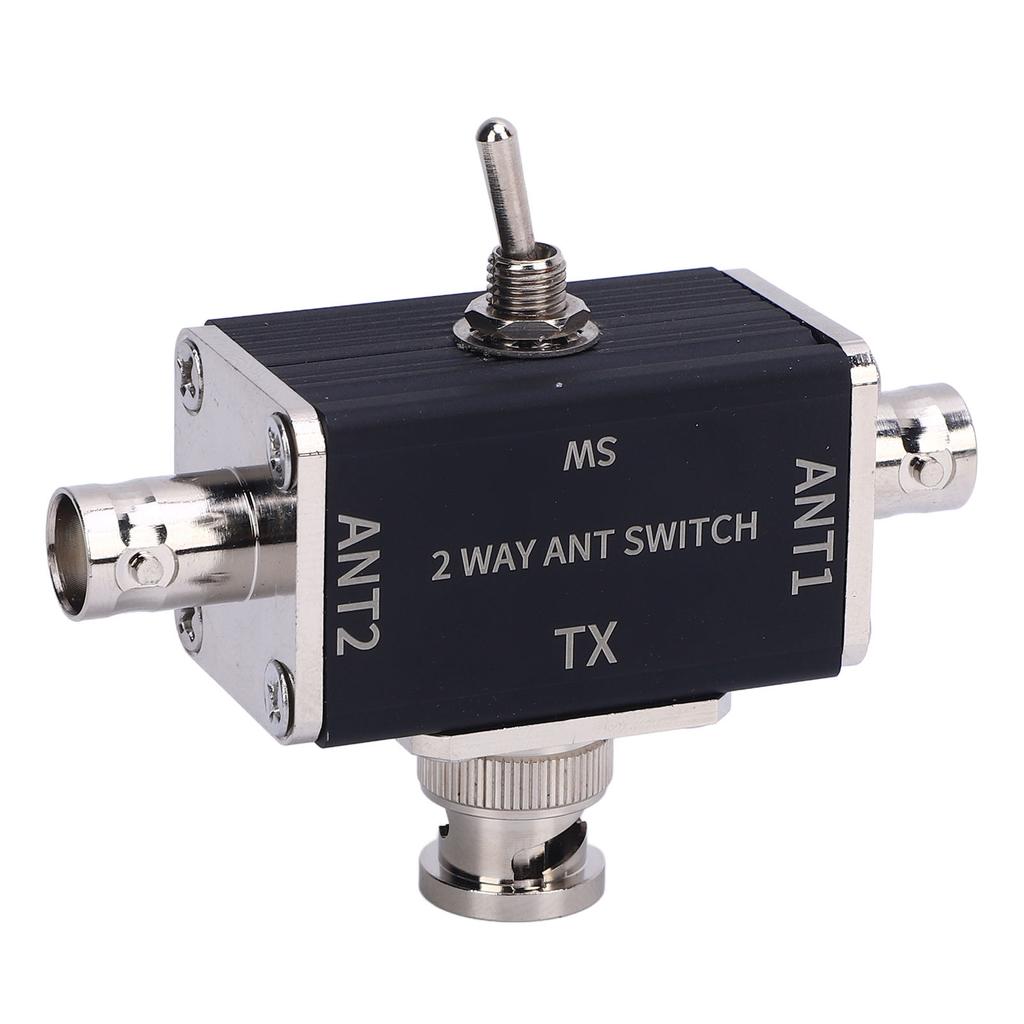 2 Way CB HAM Antenna Coaxial Switch 100W BNC Connector for 1-30MHz HAM CB HF VHF UHF Radio Gold