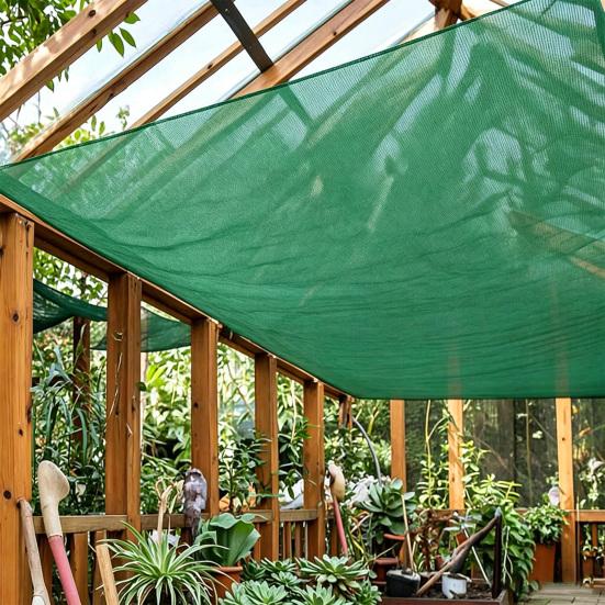 Shade Cloth for Garden Plants, Sunshade Netting with Reinforced Grommets, Garden Bed Shade Cover, Outdoor Shade Netting for Kennels Chicken Coop
