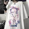 Crop Tops Women T-shirts Y2k Short Sleeve Gothic Printing Tee Summer Grunge Aesthetic Clothing Harajuku Anime Vintage OverSize