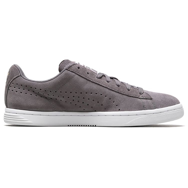 Puma Baskets basses Court Star en daim et cuir synthétique Baskets unisexes Gris Blanc 364621-02