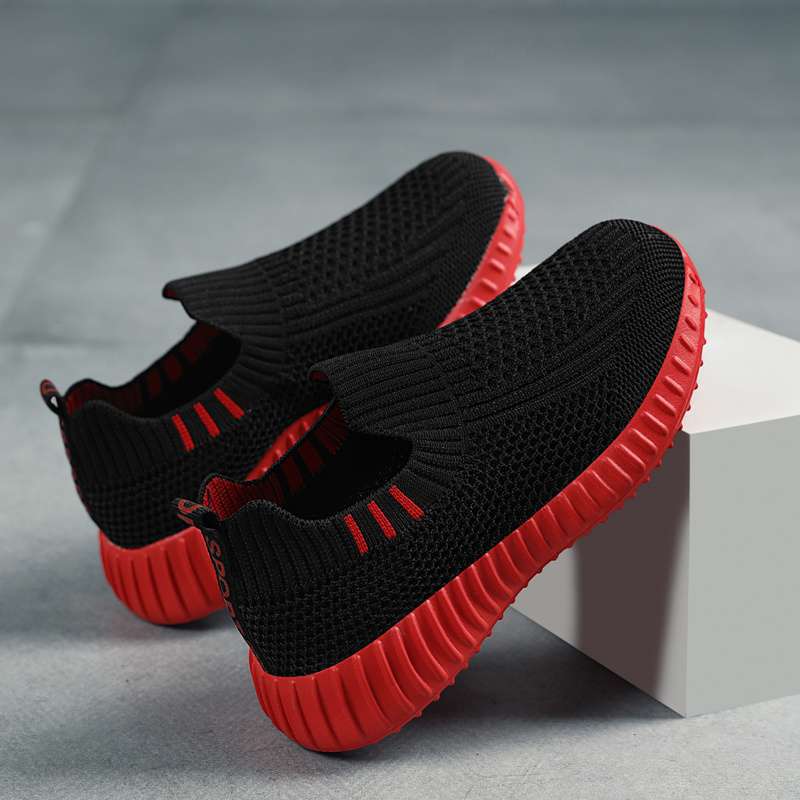 One pedal classmates boys and girls coconut shoes summer mesh breathable primary school students shoes men and women the same trendy shoes women