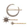 Luxury Crystal Snowflake Hairpins Barrettes Women Fashion Girls Hair Clip Pins Hairgrip Rhinestone Moon Star Hair Accessories