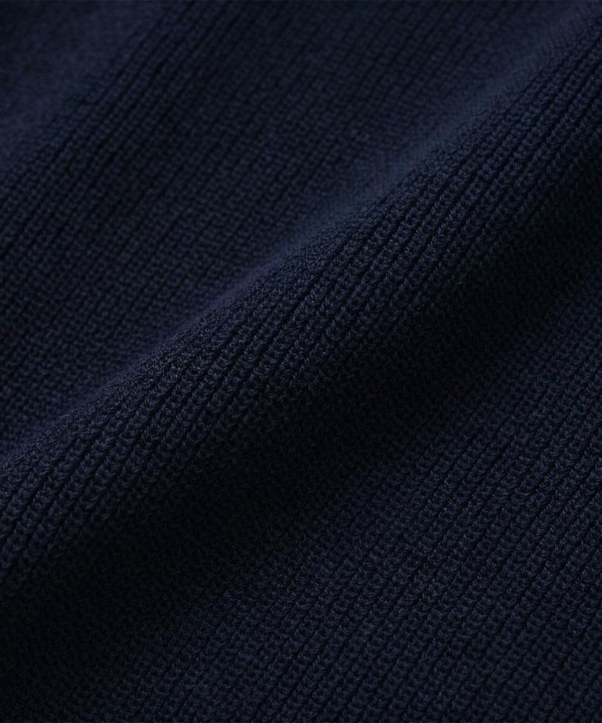 KNITTED Coolever Pk Crop Short Sleeve Knit Tee Navy