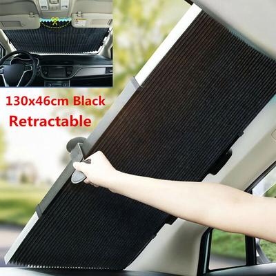 Car Retractable Curtain UV Protection Windshield Sun Visor Accessories