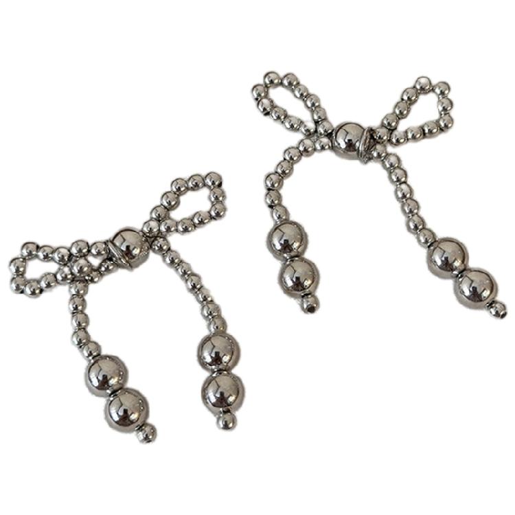 Unique Pearls Butterfly Bowknot Shoe Ornaments Decoration Portable Footwear Accessory with Thess Elegant Charm