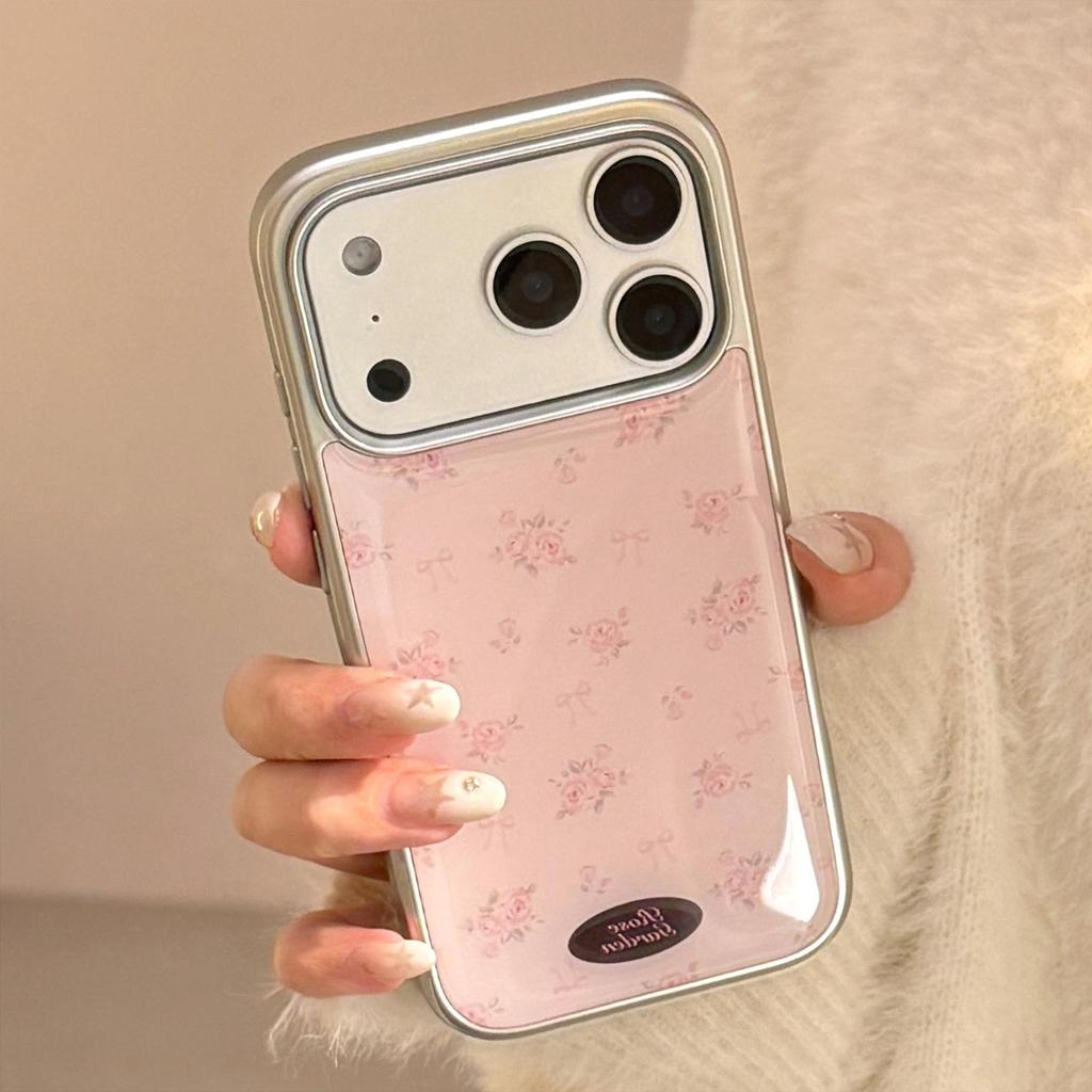 Pink Rose Floral Phone Case for iPhone 17 and iPhone 17 Pro Max