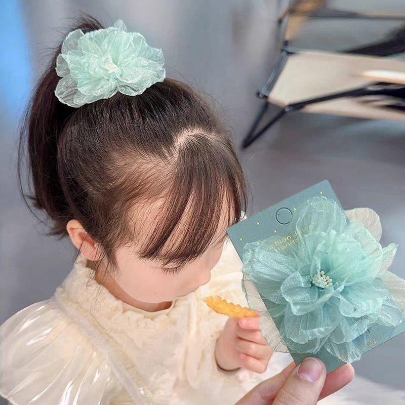 1 STK Nye Søte Barn Organza Simulerte Blomster Jenter Hårnåler Hårklemmer Barn Hodeplagg Baby Hårtilbehør