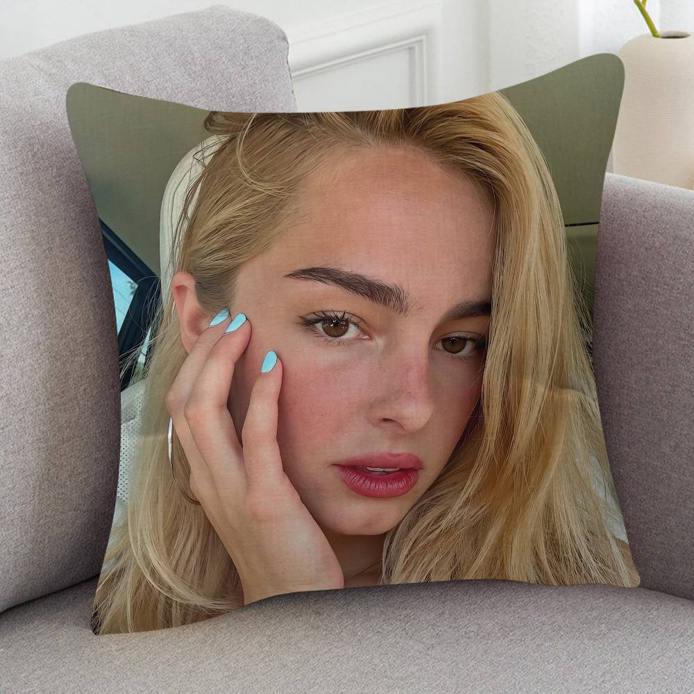 Singer Addison Rae Game For Cartoon Print Peripheral Pillow Case Cushion Cover Home Decor Birthday Gift Pillowcover