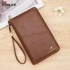 RFID Passport Holder PU Leather Travel Wallet Card Holder Zipper Organizer Wristlet Travel Document Wallet