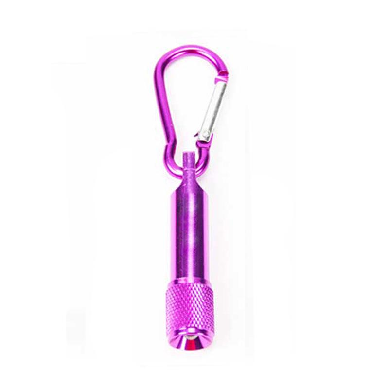 Mini LED Keychain Carabiner Flashlight, Portable Aluminum Alloy