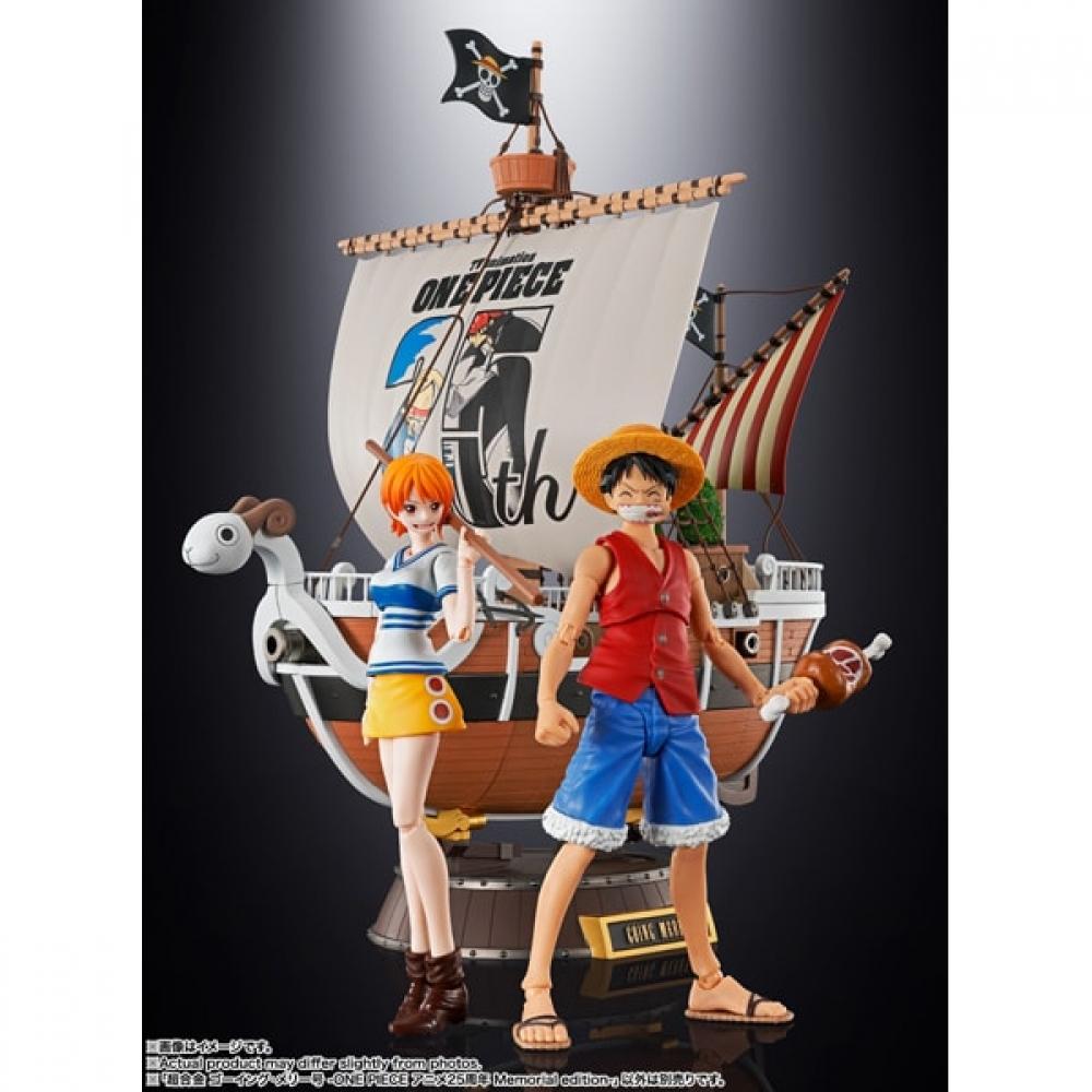 Bandai Spirits Super Alloy One Piece Going Merry One Piece Anime 25. Jubiläum Gedenkausgabe [Vorgemalte Fertigfigur]