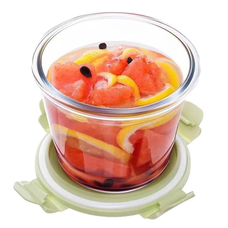 ZISIZ Glass Sealed Soup Bowl & Breakfast Cup
