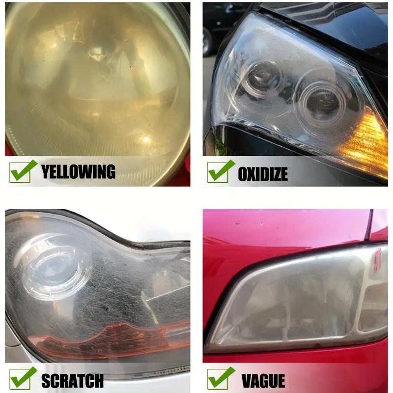 Auto Scheinwerfer Reparatur- und Polierset, Scheinwerfer-Reparaturset, Auto Scheinwerfer Polier-Reinigungs-Paste, Scheinwerferpflegemittel