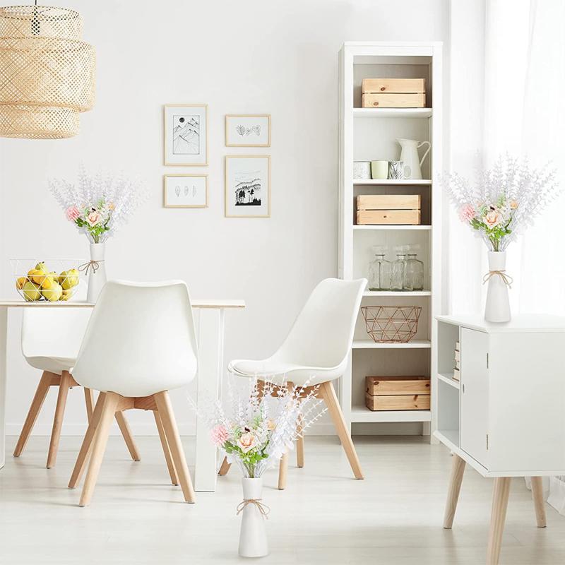 20pcs Artificial Eucalyptus Leaf Lightweight Flexible Faux Plants For Dining Room Bedrooms Bathrooms