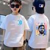 Sommer Kinder T-Shirt Kurzarm Messi Doppelseitiger Druck Lässig Mode Sport T-Shirt Top Kind Y2k Junge Mädchen Kleidung