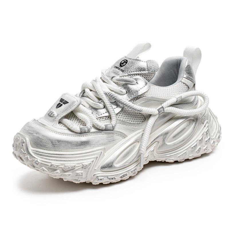 

Подошва шины старые кроссовки мужские летние новые на платформе увеличивающие рост модные ретро подростковые кроссовки 44