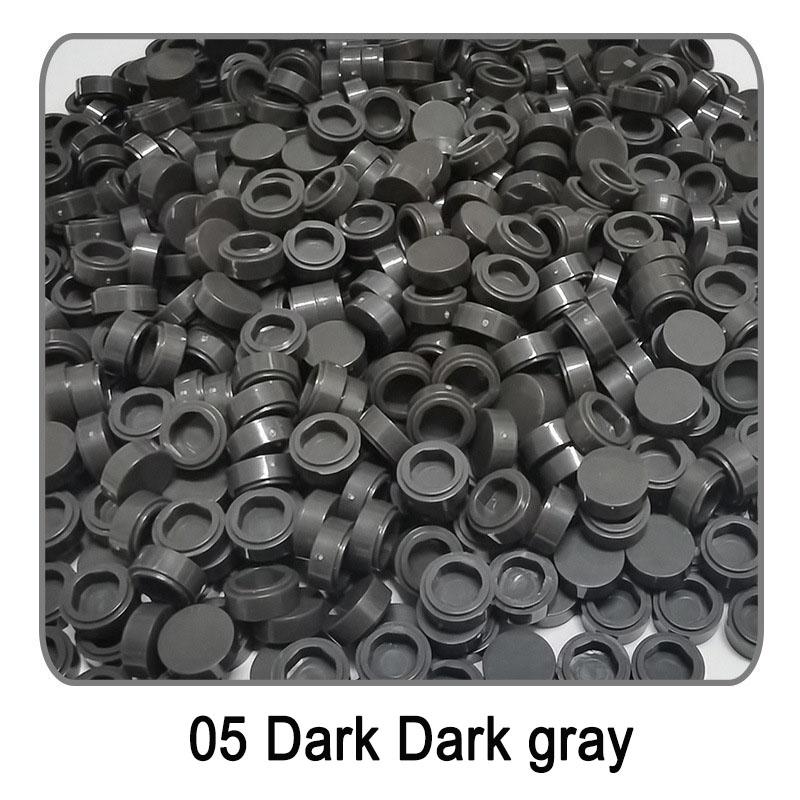 1000 stuks/partij Tegel 1x1 Rond 98138 Speciaal Blok Bouwsteen Kleine Deeltjes Stenen Onderdelen Compatibel met 98138 LOGO Speelgoed