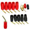 5pairs 2mm Banana Wire Cable Pin Plug Speaker Connector for Wire Cable Hifi