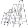 Multi-Functional A-Frame Folding Ladder: Carbon Steel, 4-5 Steps, Indoor Use
