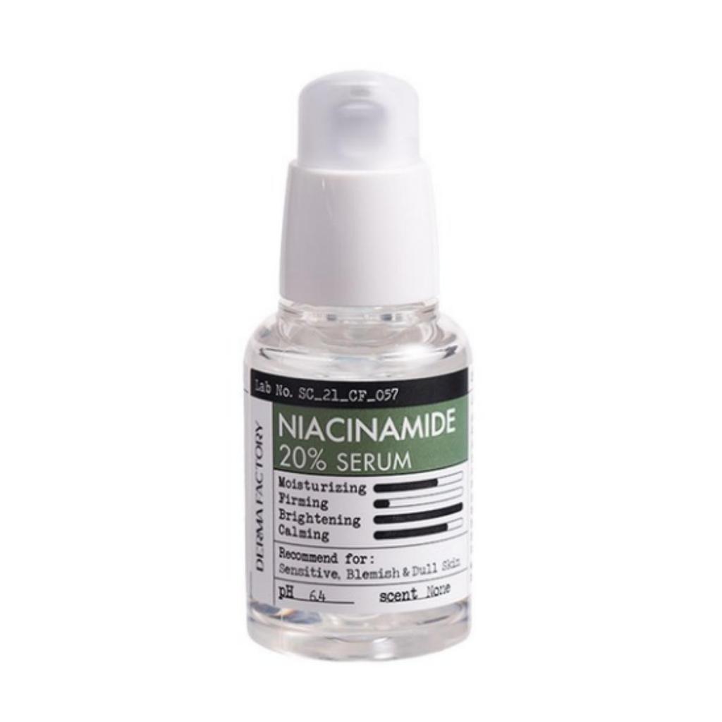 1 × DermaFactory Niacinamide 20% Serum, 30ml