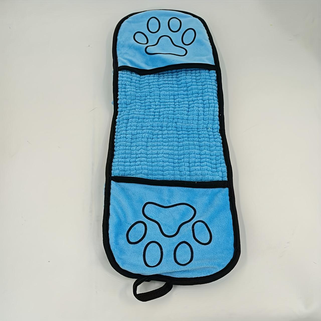 

New Pet Absorbent Bath Towels, Thickened Gloves for Pet Scrubbing, Cat and Dog Absorbent Towels, Cat and Dog Cleaning Products синий