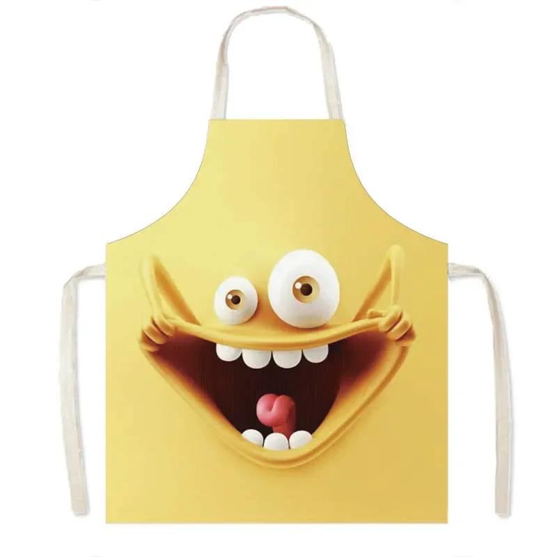 

Funny Expression Cooking Apron for Men Women Home Cleaning Clothes BBQ Baking Pinafore Chef Waiter Kitchen Aprons Cleaning Tools 38X47cm