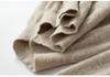 Women's 100% Pure Cashmere Round Neck Sweater - Loose Fit, Solid Color, Long Sleeve, Autumn/Winter Base Layer (170G)