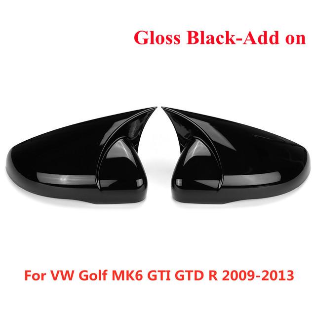 2x capac oglindă laterală cu aspect de carbon pentru VW pentru Volkswagen Golf 6 MK6 GTI GTD 2009-2013 capac capac oglindă retrovizoare laterală