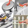 Copper Wire Brush Kitchen Gas Stove Cleaner With Long Handle For Grime Removal