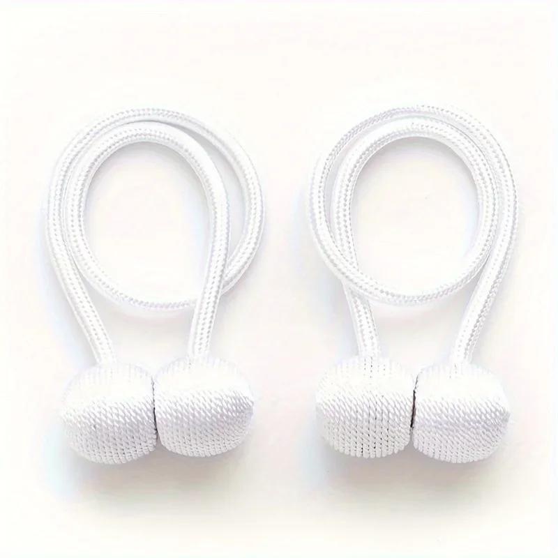 2PC Magnetic Curtain Tiebacks Earphone Design Shower Curtain Holders Decorative Bathroom Home Accessories Decoration Hooks