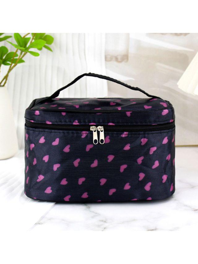 Portable Cosmetic Storage Bag Multifunction Waterproof Makeup Organizer Travel Cosmetic Handbag With Mirror Storage Toiletry Bag
