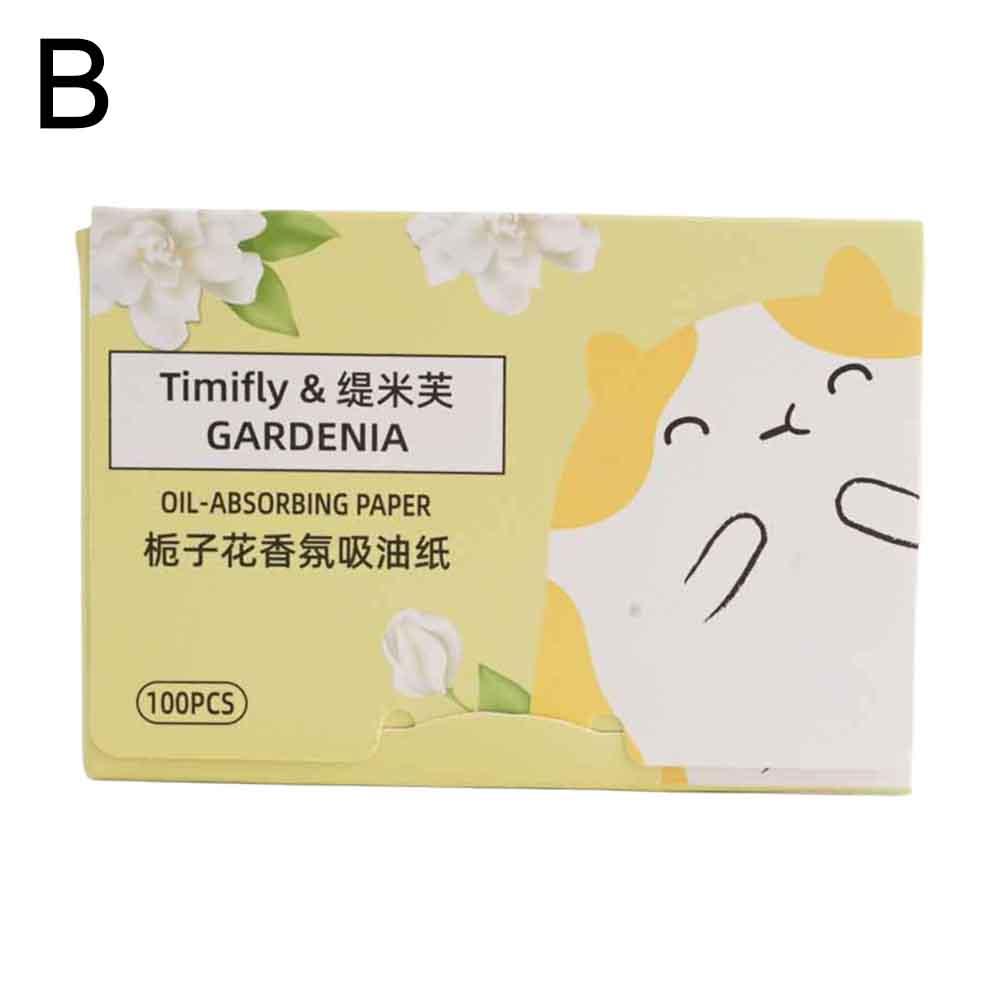 100Pcs Fragrance Face Oil Blotting Paper Oil Control Oil-absorbing Face Cleaning Portable Face Blotting Tissue Makeup Tools