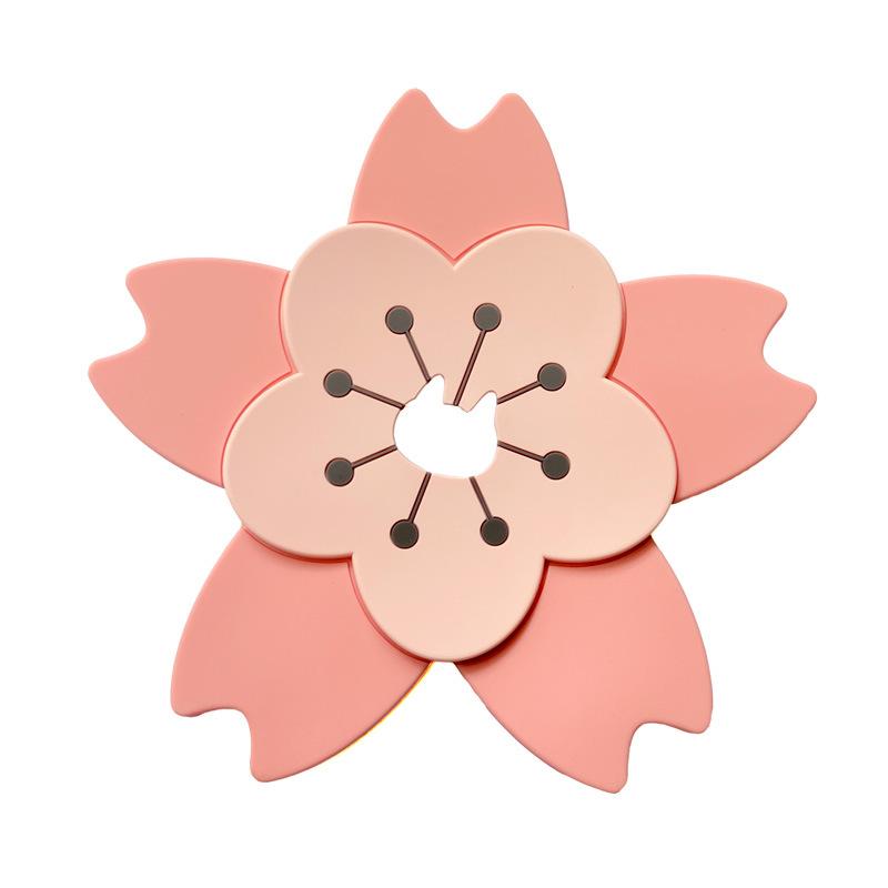 

Подставки ПВХ в виде цветка Инс Креативные Японский и Ветер Защита от ожогов Водонепроницаемая Теплоизоляционная Подставка Предметы для дома Утолщенная Подставка под кастрюлю