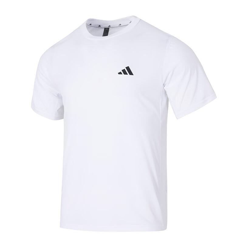 Adidas Round Neck Breathable Quick-Dry Sports Short Sleeve Running T-Shirt Men Tops KU8713