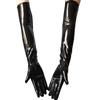 Sexiga Kvinnor Glänsande Långa Handskar Imitationsläder Latex Cosplay Kläder Poledance Nattklubb Handskar Tillbehör Åtsittande Handskar