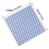 100 Stück 30*30cm Kariertes Lebensmittelgeeignetes Fettpapier Wachspapier zum Einwickeln von Lebensmitteln Korbeinlage Brot Sandwich Burger Pommes Ölbeständiges Papier