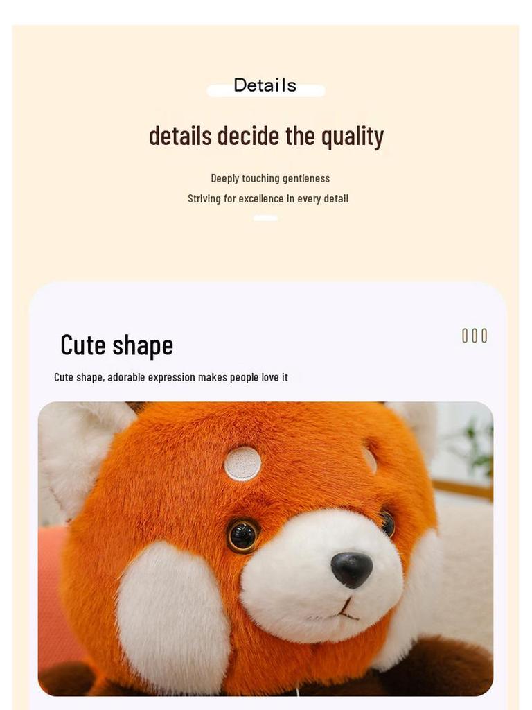 Cross-Border Raccoon Plush Toy - Soft & Cute Bear Pillow for Kids' Birthday