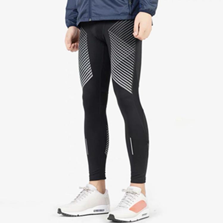 Nike Calças de Compressão Tecnológicas Refletivas 'Preto Branco' Masculinas AJ4582-010