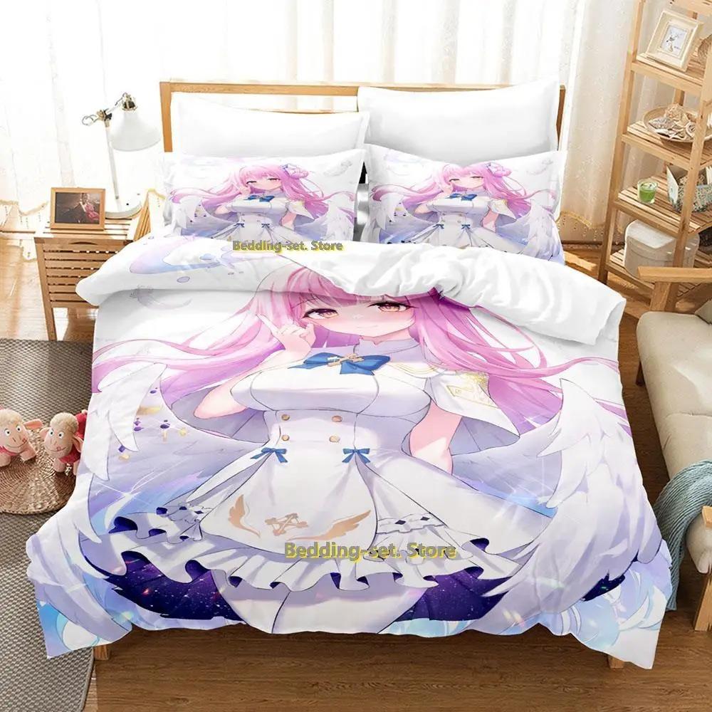 Comfortable Anime Print Bedding Set With Duvet Cover And Pillowcases Single Twin Full Queen King Sizes For Adults And Kids